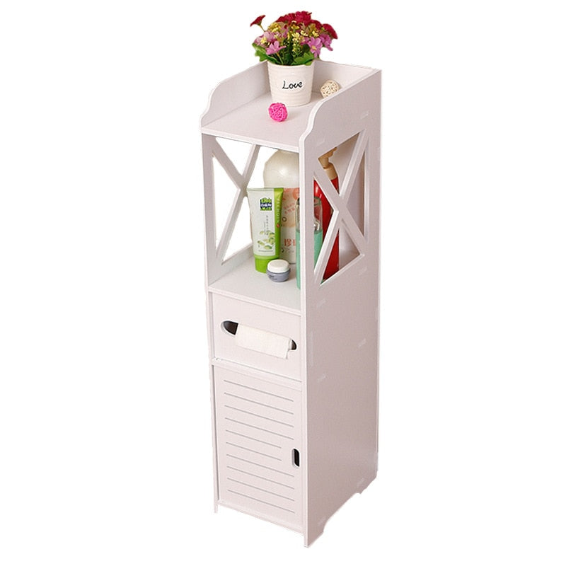 Corner Bathroom Cabinet Storage Organizer by HitMyNeed