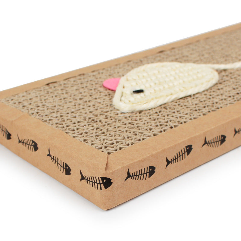 Corrugated Cardboard Cat Scratching Board with Catnip by HitMyNeed