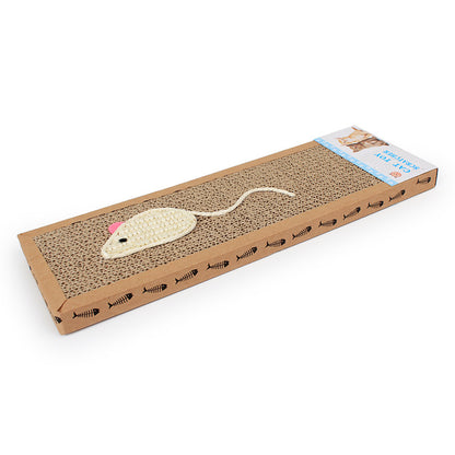 Corrugated Cardboard Cat Scratching Board with Catnip by HitMyNeed