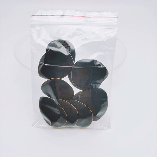Cosmetic Mini Powder Puffs Set (10 Pieces) black by HitMyNeed