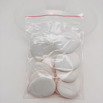 Cosmetic Mini Powder Puffs Set (10 Pieces) white by HitMyNeed