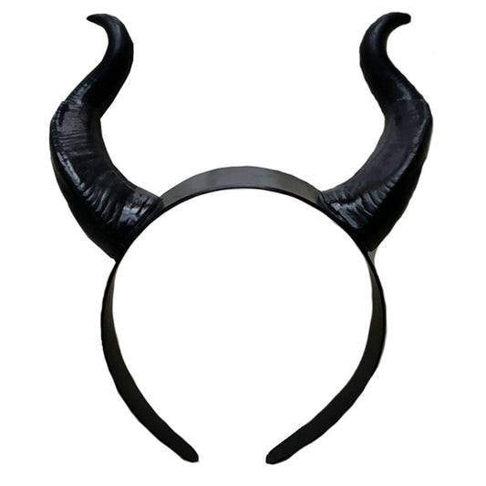 Cosplay Black Demon Horns Headband by HitMyNeed