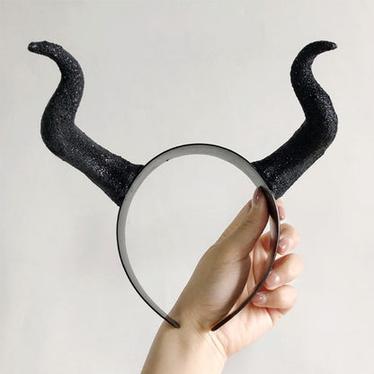 Cosplay Black Demon Horns Headband by HitMyNeed