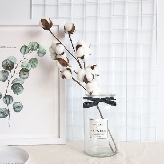 Cotton Artificial Flower Stem Home & Event Decor by HitMyNeed