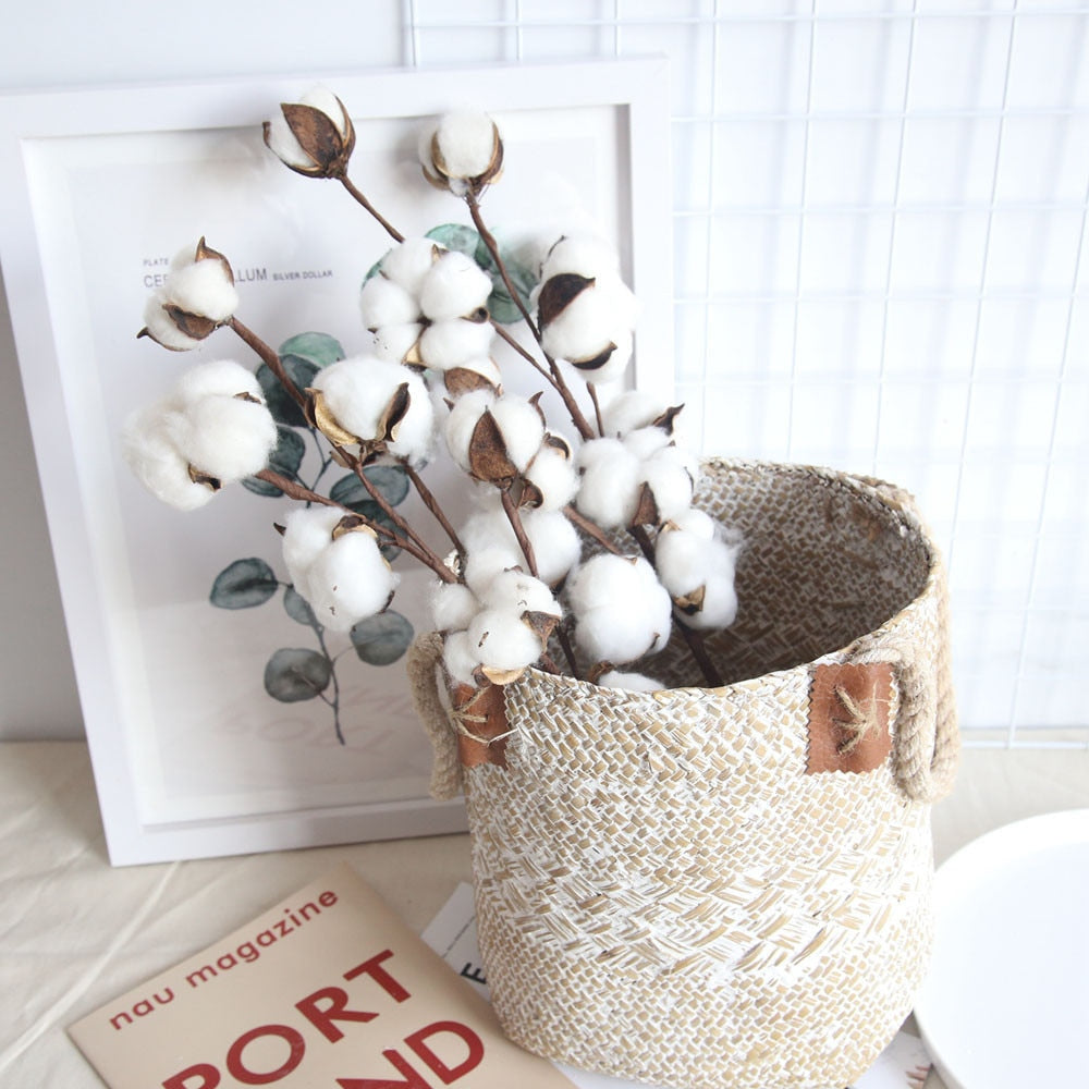 Cotton Artificial Flower Stem Home & Event Decor by HitMyNeed