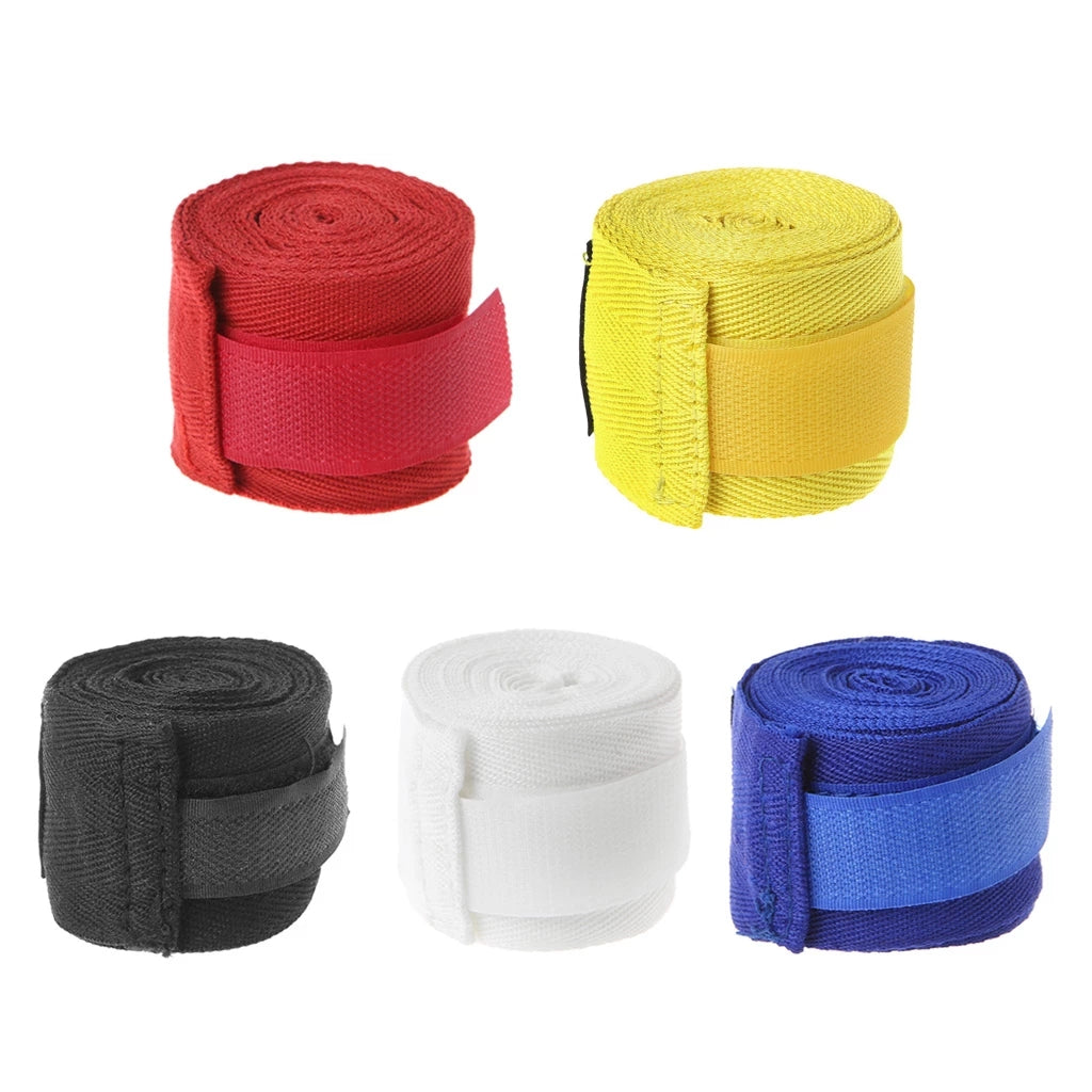 Cotton Boxing Hand Wraps 3m with Thumb Loop by HitMyNeed