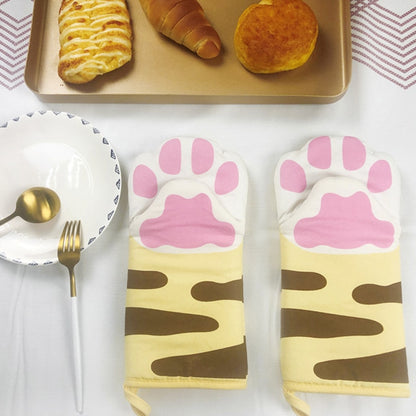 Cotton Cat Paw Oven Mitt for Baking by HitMyNeed