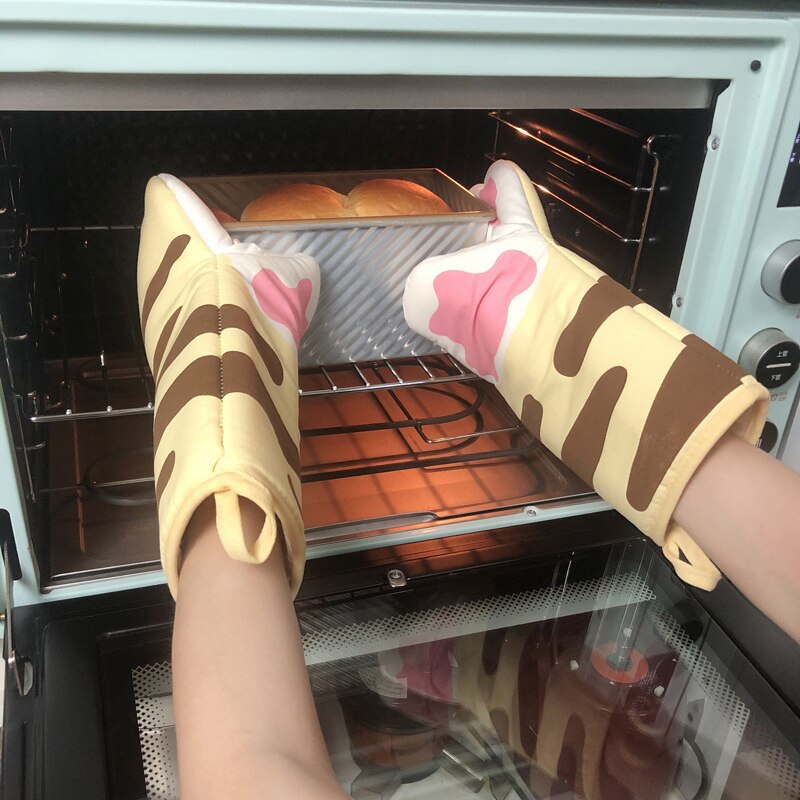 Cotton Cat Paw Oven Mitt for Baking by HitMyNeed