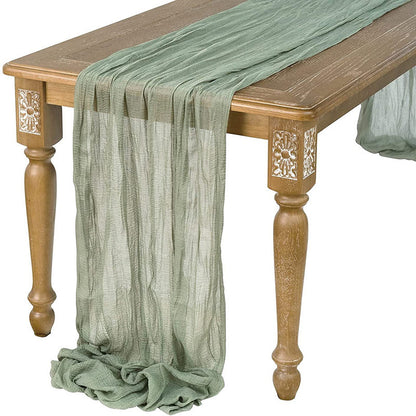 Cotton Cheesecloth Gauze Table Runner by HitMyNeed