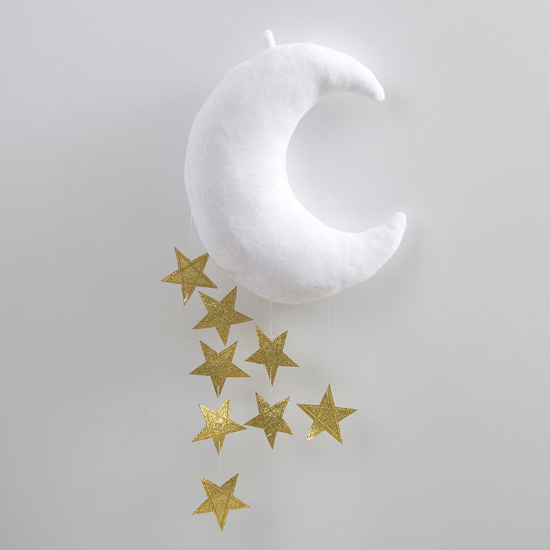 Cotton Cloud & Moon Baby Crib Mobile by HitMyNeed
