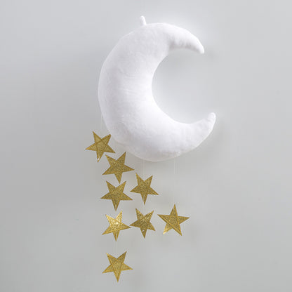 Cotton Cloud & Moon Baby Crib Mobile by HitMyNeed