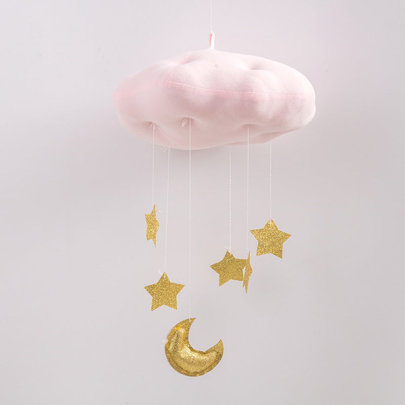 Cotton Cloud & Moon Baby Crib Mobile by HitMyNeed
