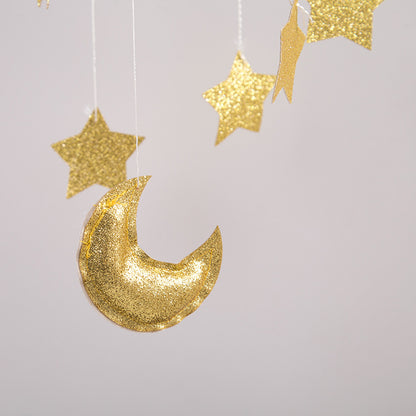 Cotton Cloud & Moon Baby Crib Mobile by HitMyNeed