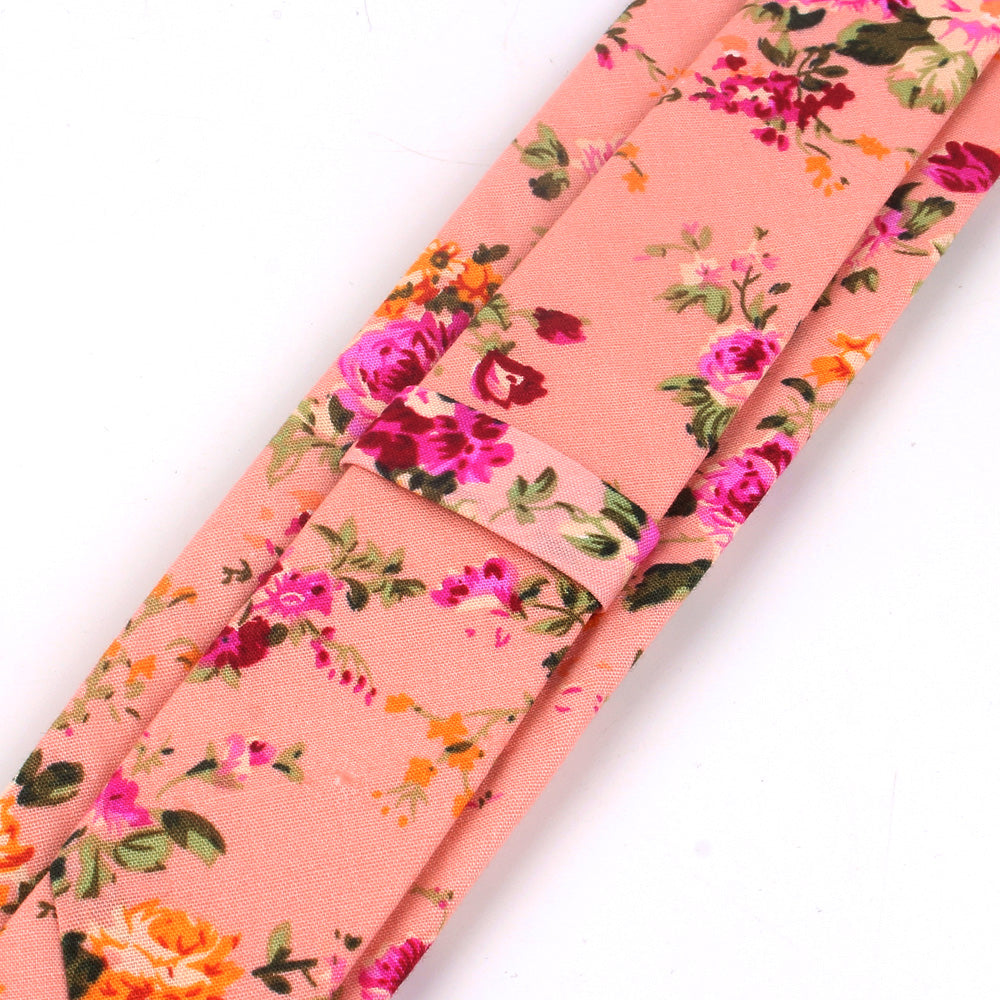 Cotton Floral Necktie for Men by HitMyNeed