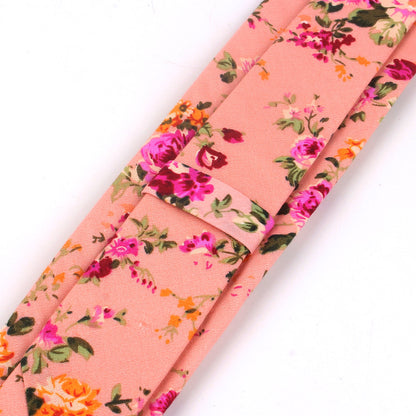 Cotton Floral Necktie for Men by HitMyNeed