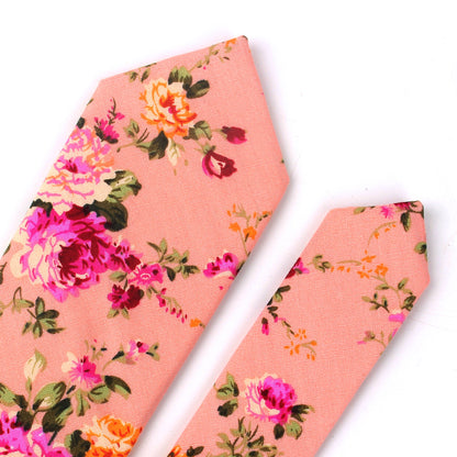 Cotton Floral Necktie for Men by HitMyNeed
