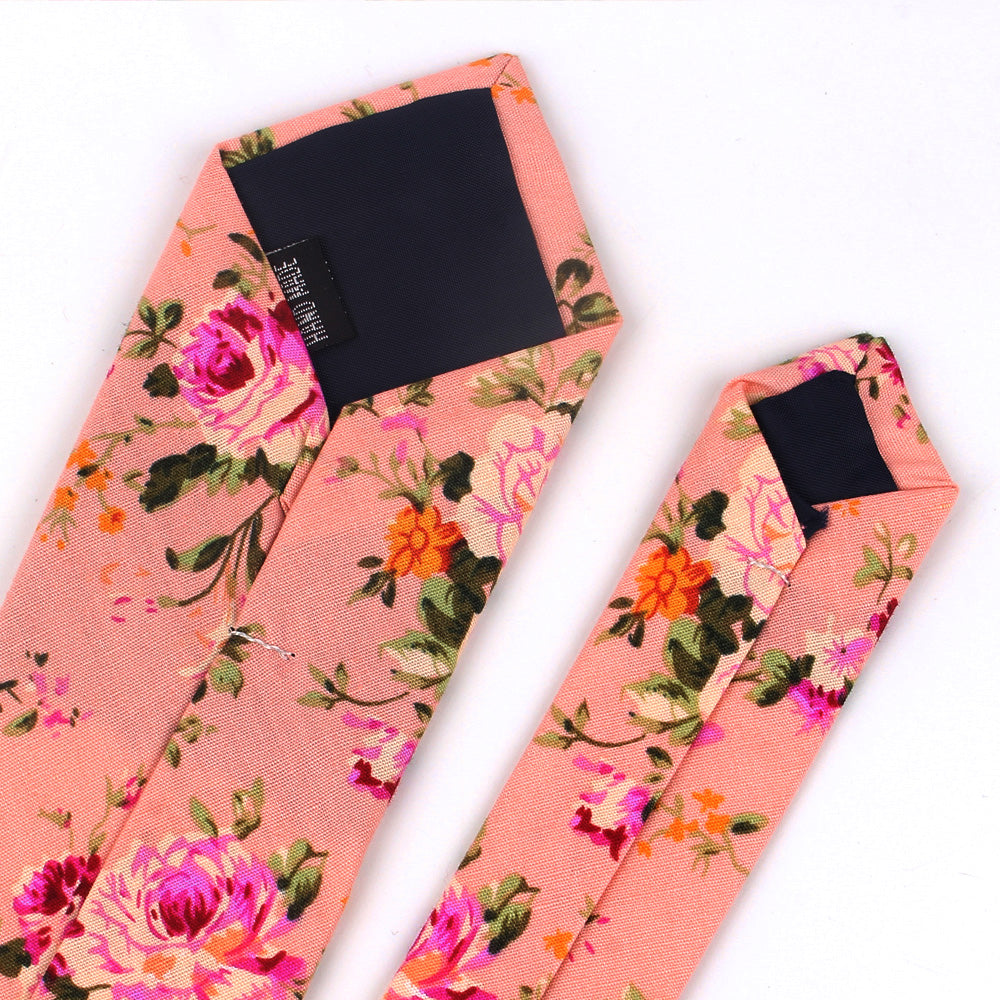 Cotton Floral Necktie for Men by HitMyNeed