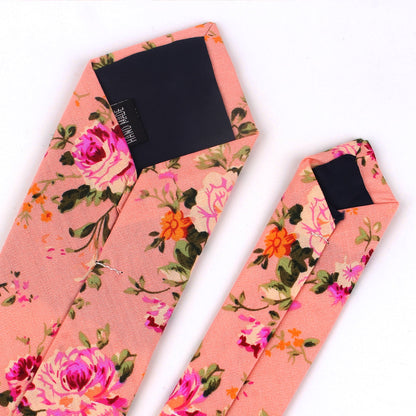 Cotton Floral Necktie for Men by HitMyNeed
