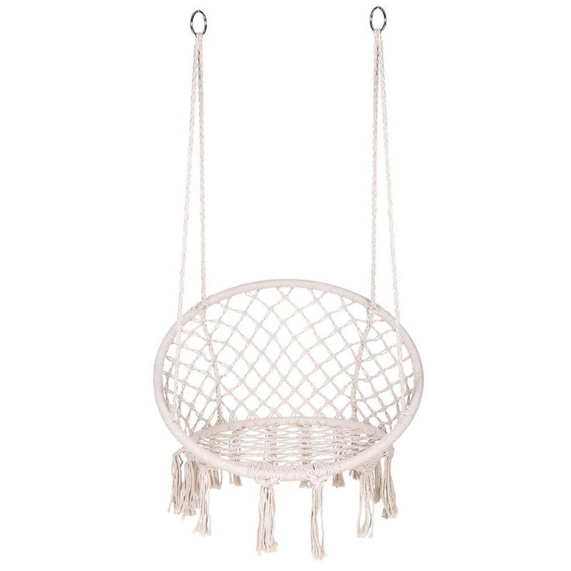 Cotton Hanging Rope Chair Hammock Swing by HitMyNeed