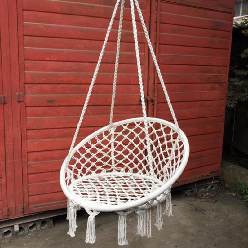 Cotton Hanging Rope Chair Hammock Swing by HitMyNeed