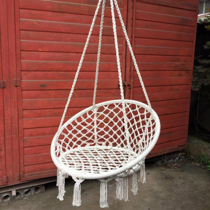 Cotton Hanging Rope Chair Hammock Swing by HitMyNeed