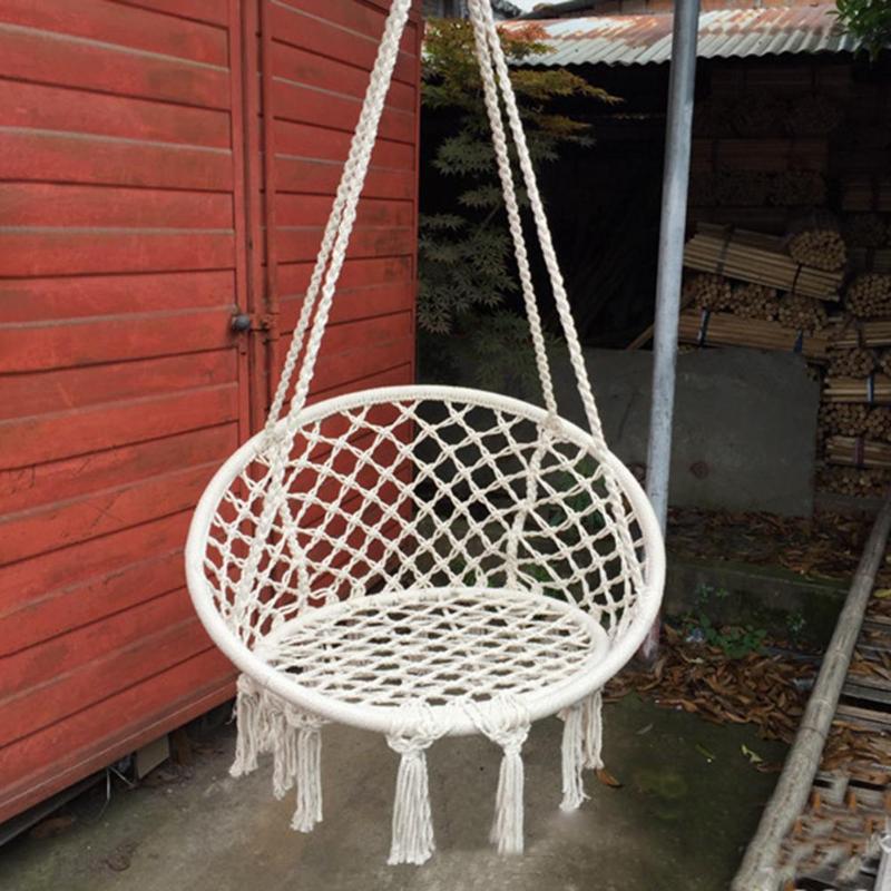 Cotton Hanging Rope Chair Hammock Swing by HitMyNeed