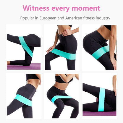 Cotton Hip Circle Resistance Band for Squats & Yoga by HitMyNeed