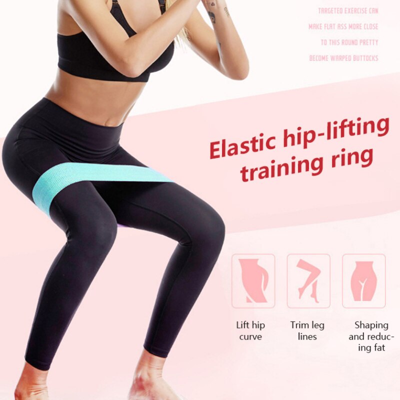 Cotton Hip Circle Resistance Band for Squats & Yoga by HitMyNeed