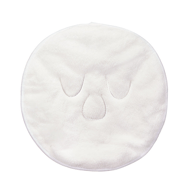 Cotton Hot Compress Towel Face Mask with Ear Straps 3-holes by HitMyNeed