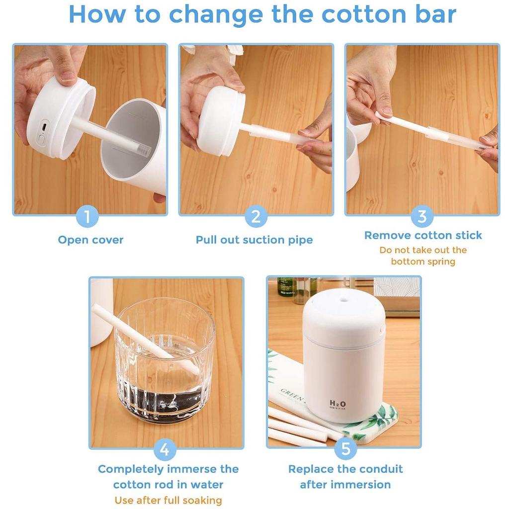 Cotton Humidifier Sponge Sticks for Diffusers (10pcs) by HitMyNeed