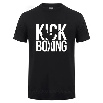 Cotton Kickboxing T-Shirt for Training & Casual Wear black xs by HitMyNeed