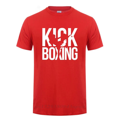 Cotton Kickboxing T-Shirt for Training & Casual Wear red xxxl by HitMyNeed