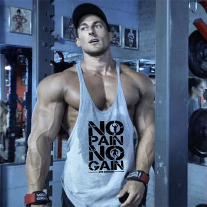 Cotton Men's Gym Stringer Vest for Training by HitMyNeed