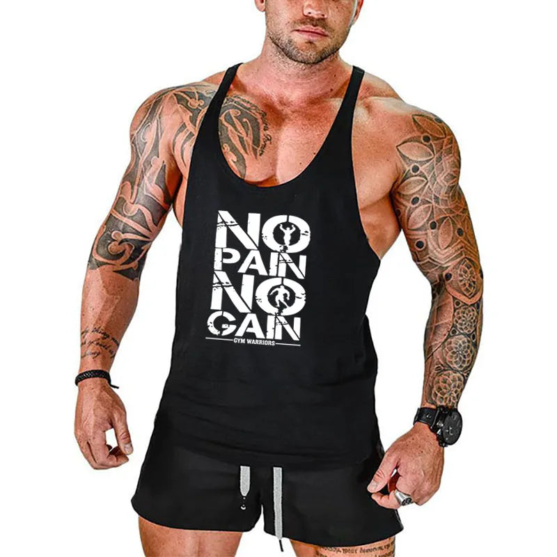 Cotton Men's Gym Stringer Vest for Training by HitMyNeed