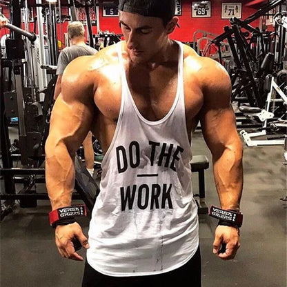 Cotton Men's Gym Stringer Vest for Training by HitMyNeed