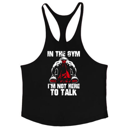 Cotton Men's Gym Stringer Vest for Training black59 xxl by HitMyNeed