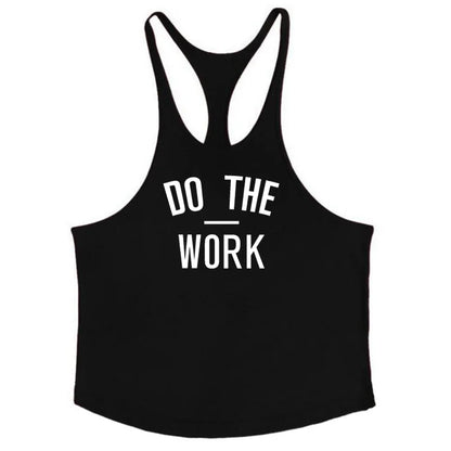 Cotton Men's Gym Stringer Vest for Training black88 xxl by HitMyNeed