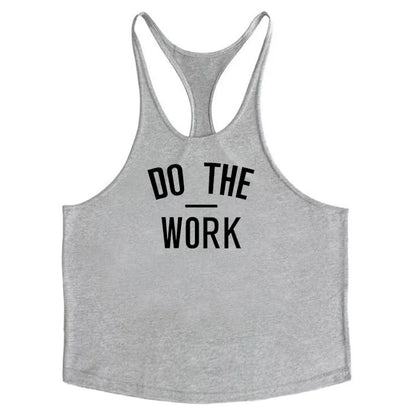 Cotton Men's Gym Stringer Vest for Training gray88 xxl by HitMyNeed