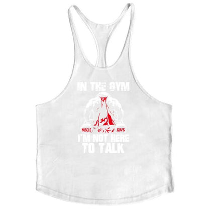 Cotton Men's Gym Stringer Vest for Training white59 xxl by HitMyNeed