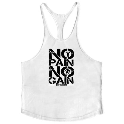 Cotton Men's Gym Stringer Vest for Training white91 xxl by HitMyNeed