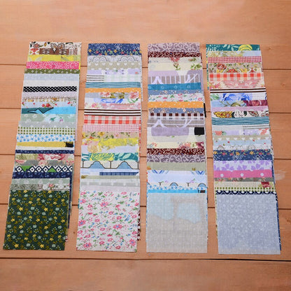 Cotton Patchwork Squares 10 x 10 cm (100 Pack) by HitMyNeed