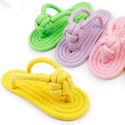 Cotton Rope Dog Slipper Chew Toy by HitMyNeed