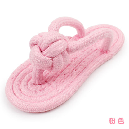 Cotton Rope Dog Slipper Chew Toy by HitMyNeed