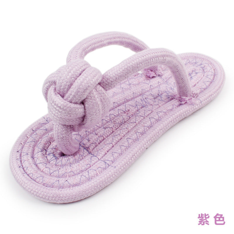Cotton Rope Dog Slipper Chew Toy by HitMyNeed