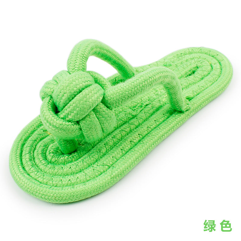 Cotton Rope Dog Slipper Chew Toy by HitMyNeed