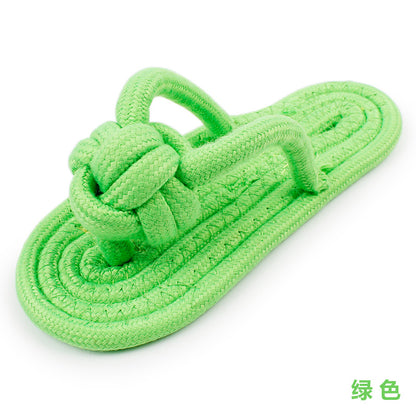 Cotton Rope Dog Slipper Chew Toy by HitMyNeed