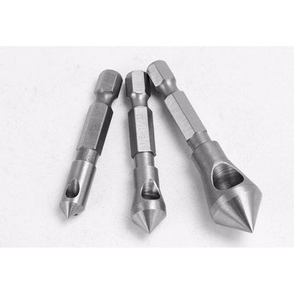 Countersink Drill Bit Chamfering Set (3 Pieces) by HitMyNeed