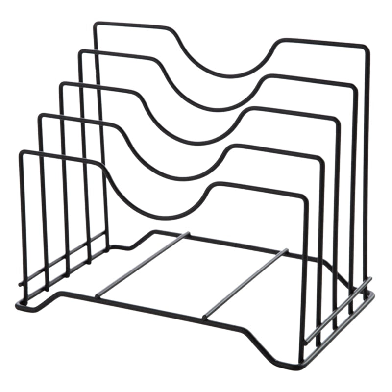 Countertop Lid Organizer Rack for Pot Covers by HitMyNeed
