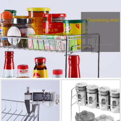 Countertop Two-Tier Metal Spice Rack Organizer by HitMyNeed