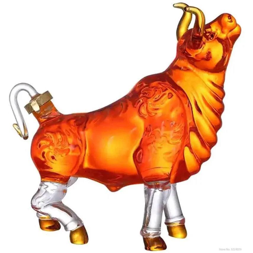 Cow Shaped Whiskey Decanter for Home Bar by HitMyNeed